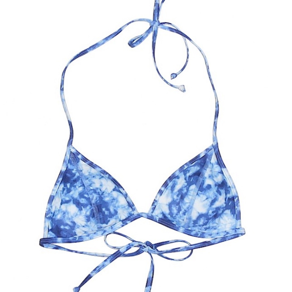 Victoria’s Secret PINK Blue Dye Bikini Top